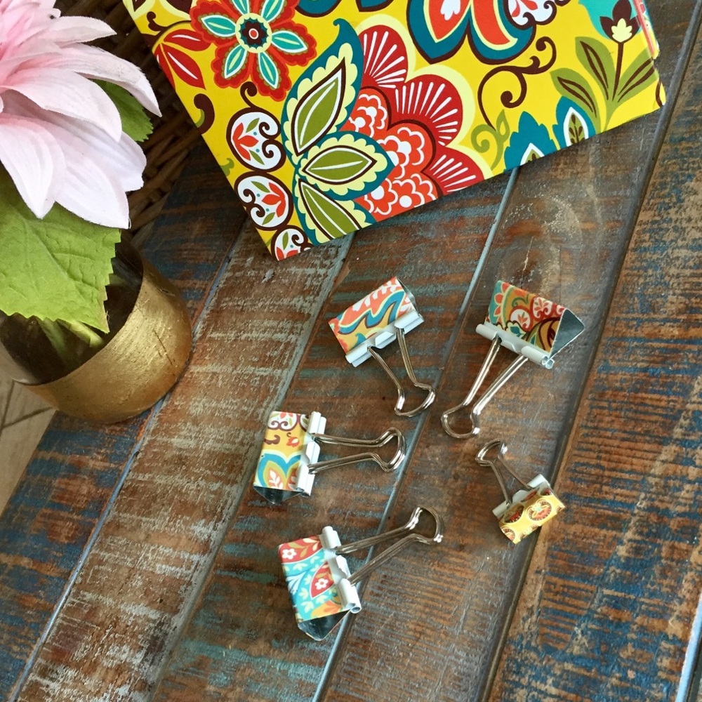 Vera Bradley Binder Clips
